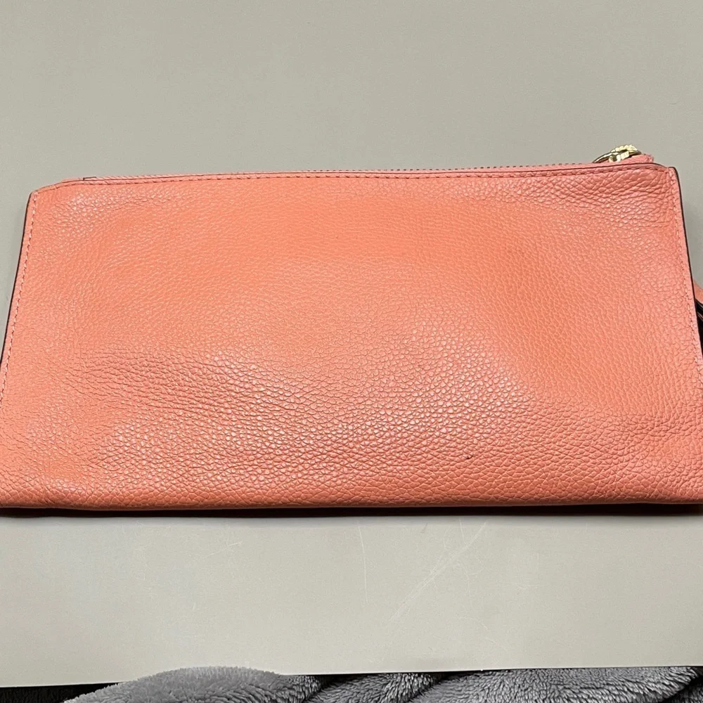 Michael Kors Coral Wristlet Clutch